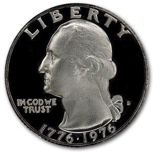 1976-S Clad Washington Quarter Gem Proof 1976-S Clad Washington Quarter Gem Proof